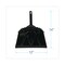 Boardwalk Metal Dust Pan, 12" Wide, 2" Handle, Black, PK12 BWK04212 - alternate 2